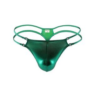 Shiny Green Thong